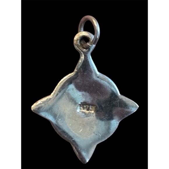 Sterling Silver Ireland Celtic Knot Quilt Charm 925 - Picture 2 of 3